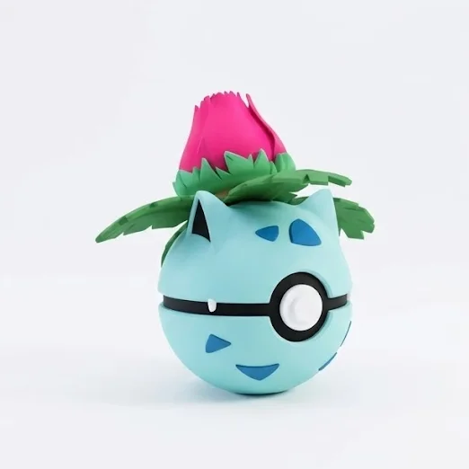 #0002 Ivysaur, impresas en 3D