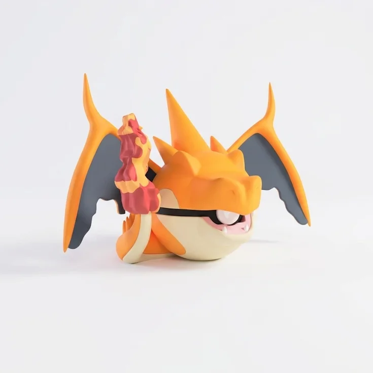 Mega Charizard Y – #0006 Charizard, impresa en 3D
